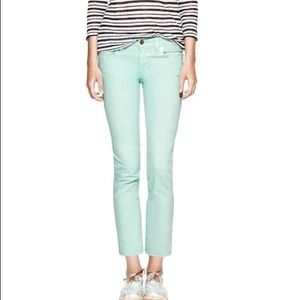 Tory Burch Cropped Skinny Jean Mint Size 26 218